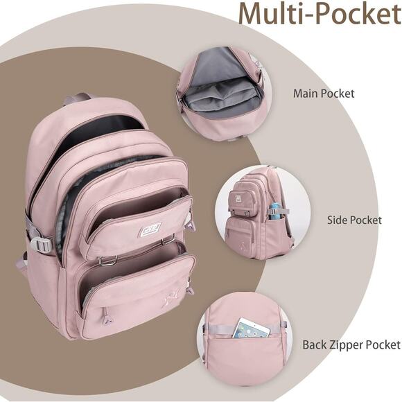 School Backpack For Girls Boys Laptop Backpack Middle High School Student Bookba - Picture 5 of 7